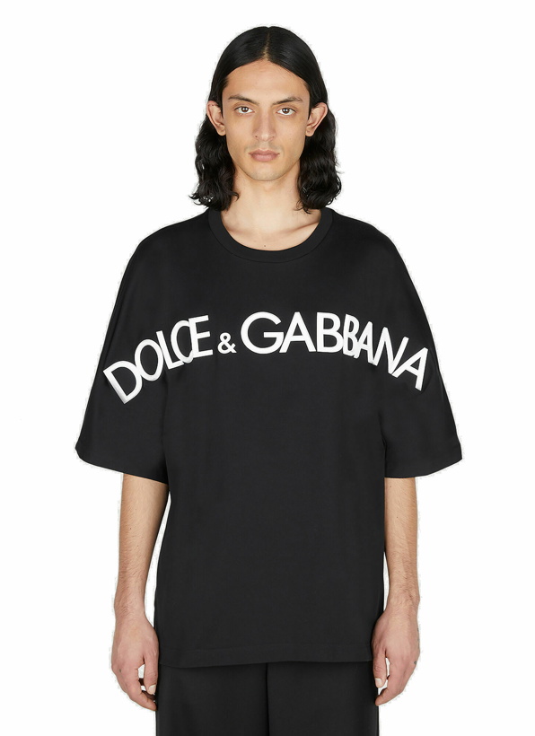 Photo: Dolce & Gabbana - Logo Print T-Shirt in Black