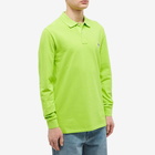 Paul Smith Men's Long Sleeve Zebra Polo Shirt in Lime