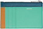 Paul Smith Blue Colorblock Card Holder