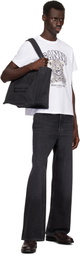 GANNI White Basic Jersey Leopard Relaxed T-shirt