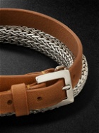 John Hardy - Icon Silver and Leather Wrap Bracelet