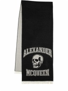 ALEXANDER MCQUEEN - Varsity Logo Wool Scarf