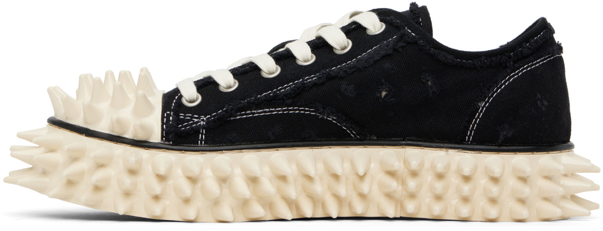 doublet Black Spiky Canvas Sneakers