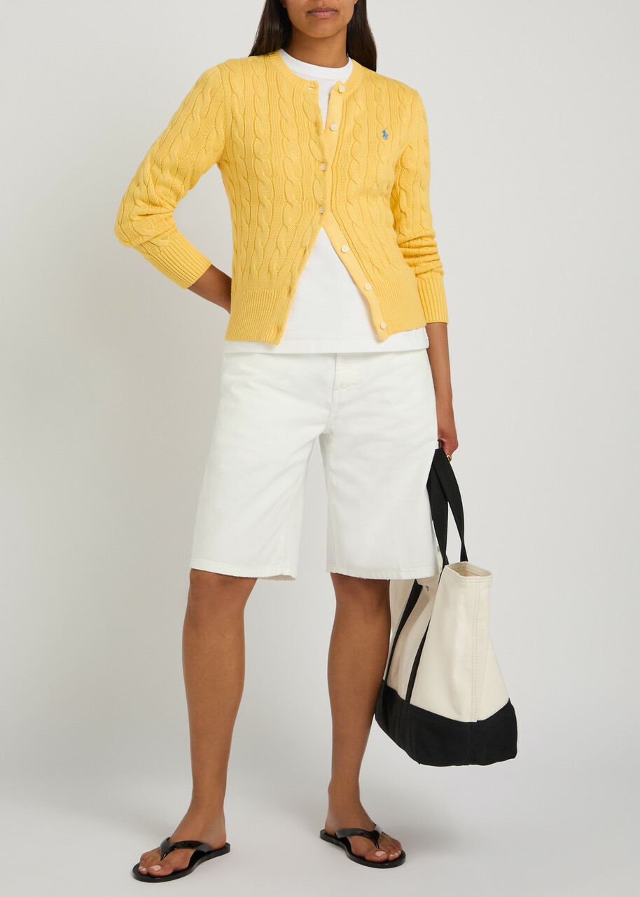 Polo Ralph Lauren Bermuda Denim Shorts White