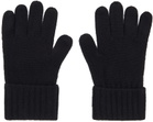 Burberry Black Cashmere Logo & 'Kingdom' Gloves
