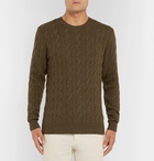 Ralph Lauren Purple Label - Cable-Knit Cashmere Sweater - Men - Brown