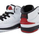 Air Jordan Men's 2 Retro TD Sneakers in White/Varisty Red/Black