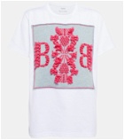 Barrie Cotton and cashmere logo T-shirt