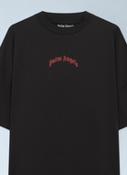 Palm Angels Curved Logo Over T-shirt