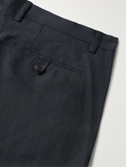 Etro - Slim-Fit Linen Suit Trousers - Blue