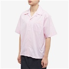 Marni Men's Embroidery Logo Vacation Shirt in Light Pink