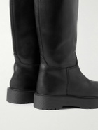 Enfants Riches Déprimés - Logo-Embossed Leather Boots - Black