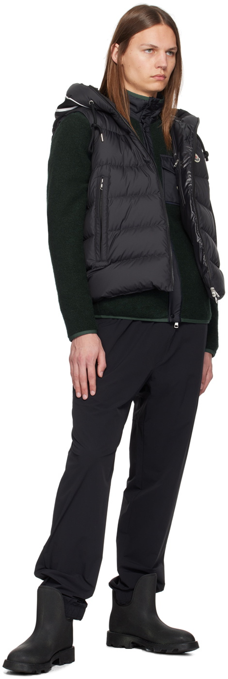 Moncler Black Cardamine Down Vest Moncler