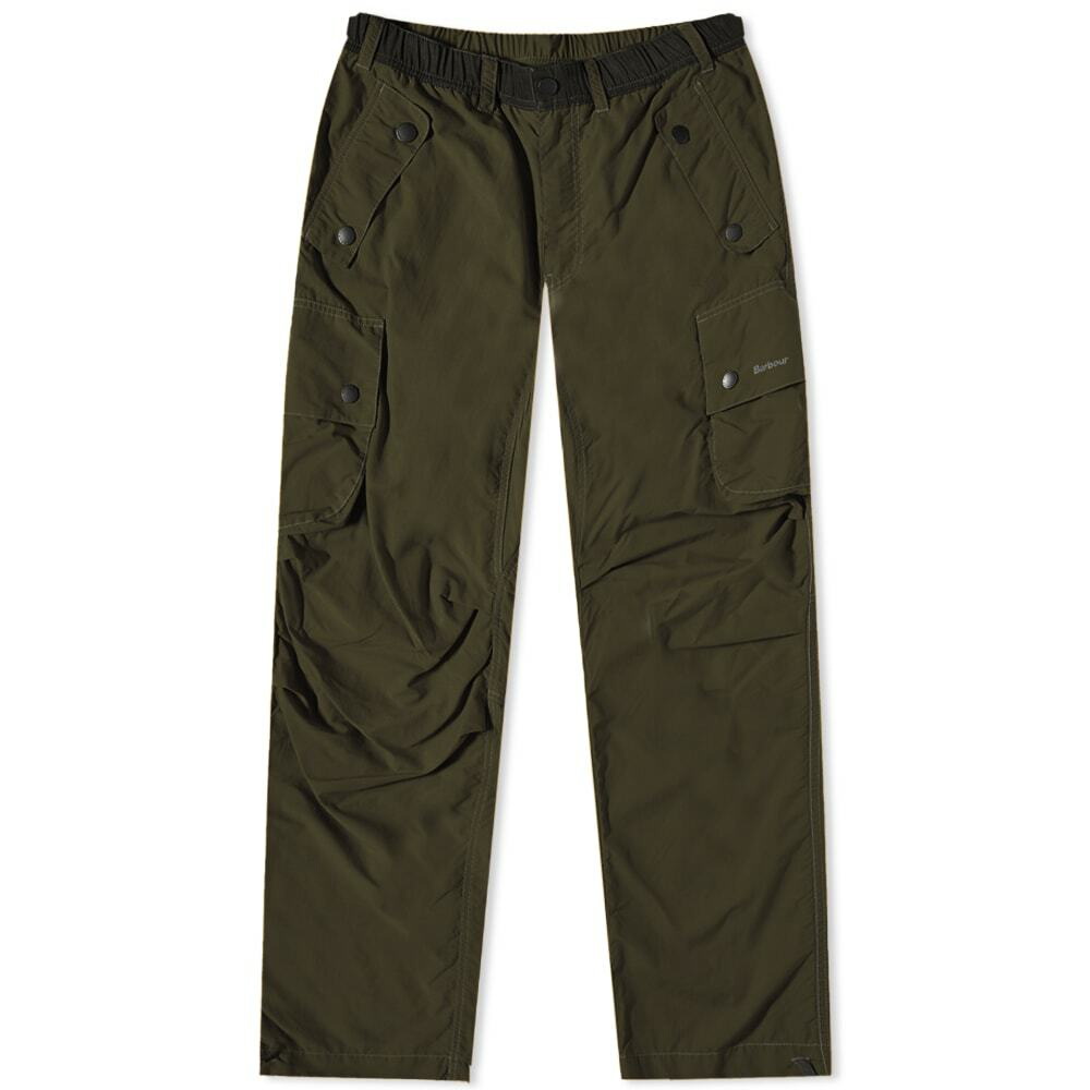 Barbour x and wander Splits Pant in Olive Barbour