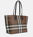 Burberry - Medium checked canvas tote