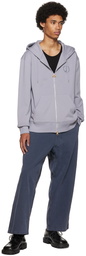 Dunhill Gray D Zip Hoodie