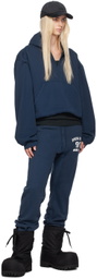 GREG ROSS SSENSE Exclusive Navy V-Neck Hoodie