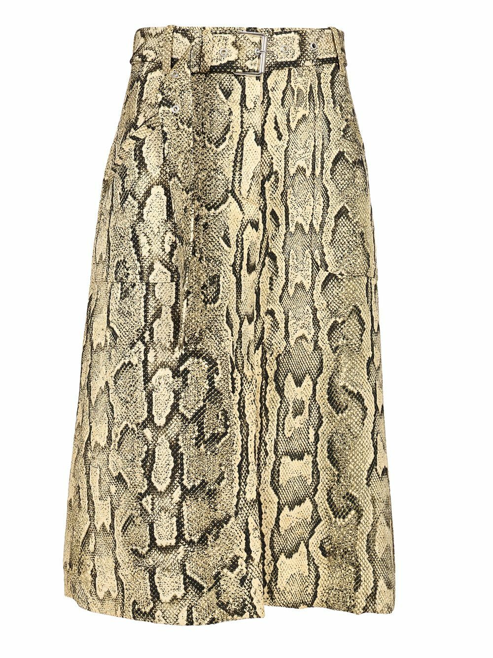 Dries Van Noten sheraz Skirt With Jacquard Snake Print Dries