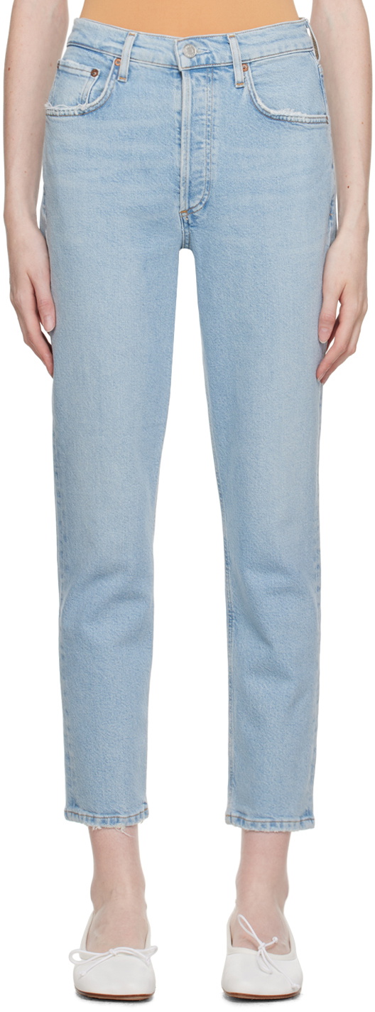 AGOLDE Blue Riley Jeans AGOLDE