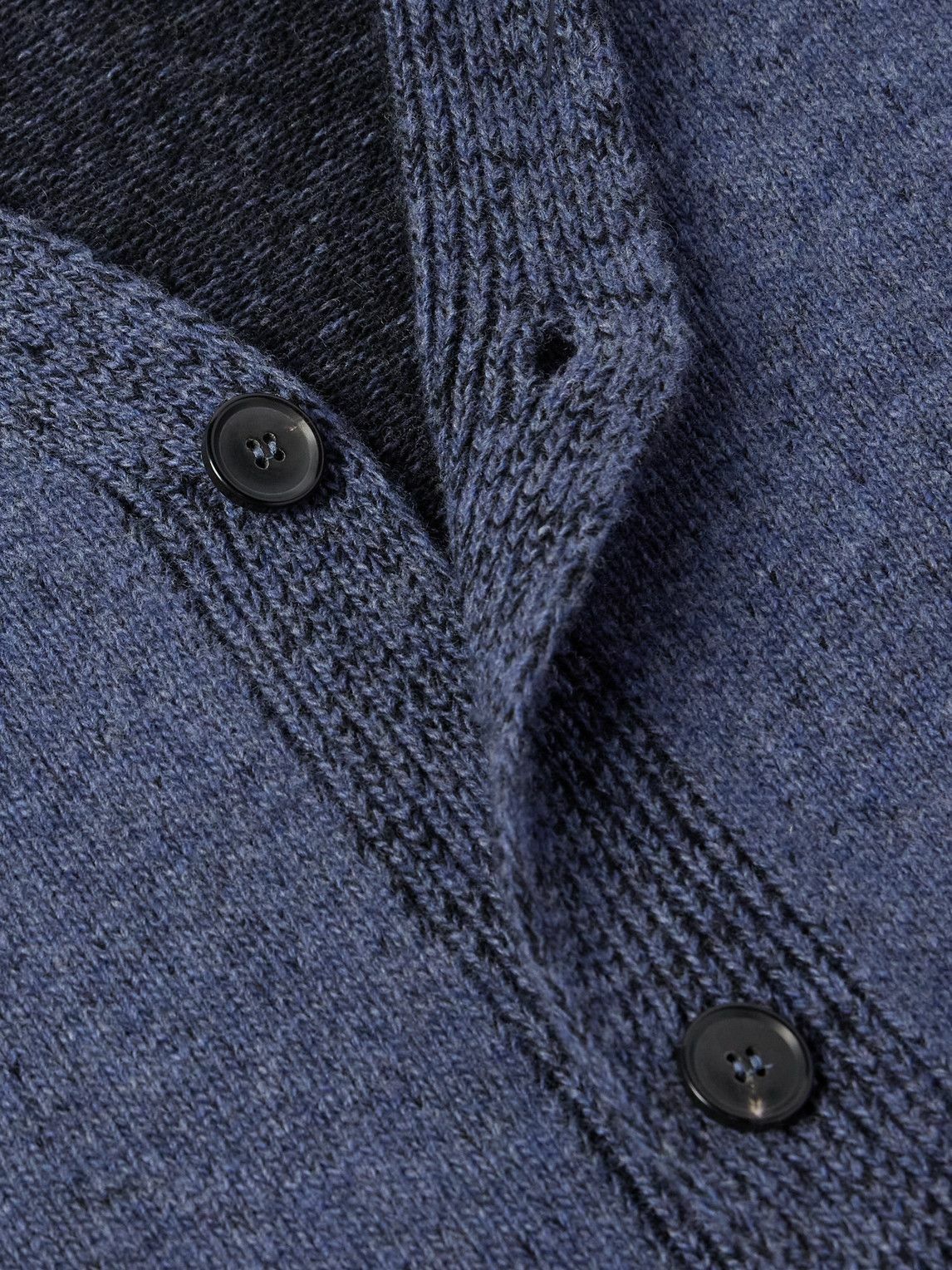 Paul Smith - Ribbed Wool Cardigan - Blue Paul Smith