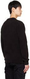 C.P. Company Black Textured Sweater