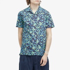 Paul Smith Men's Flower Print Vacationn Shirt in Green
