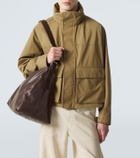 Lemaire Belted leather shoulder bag