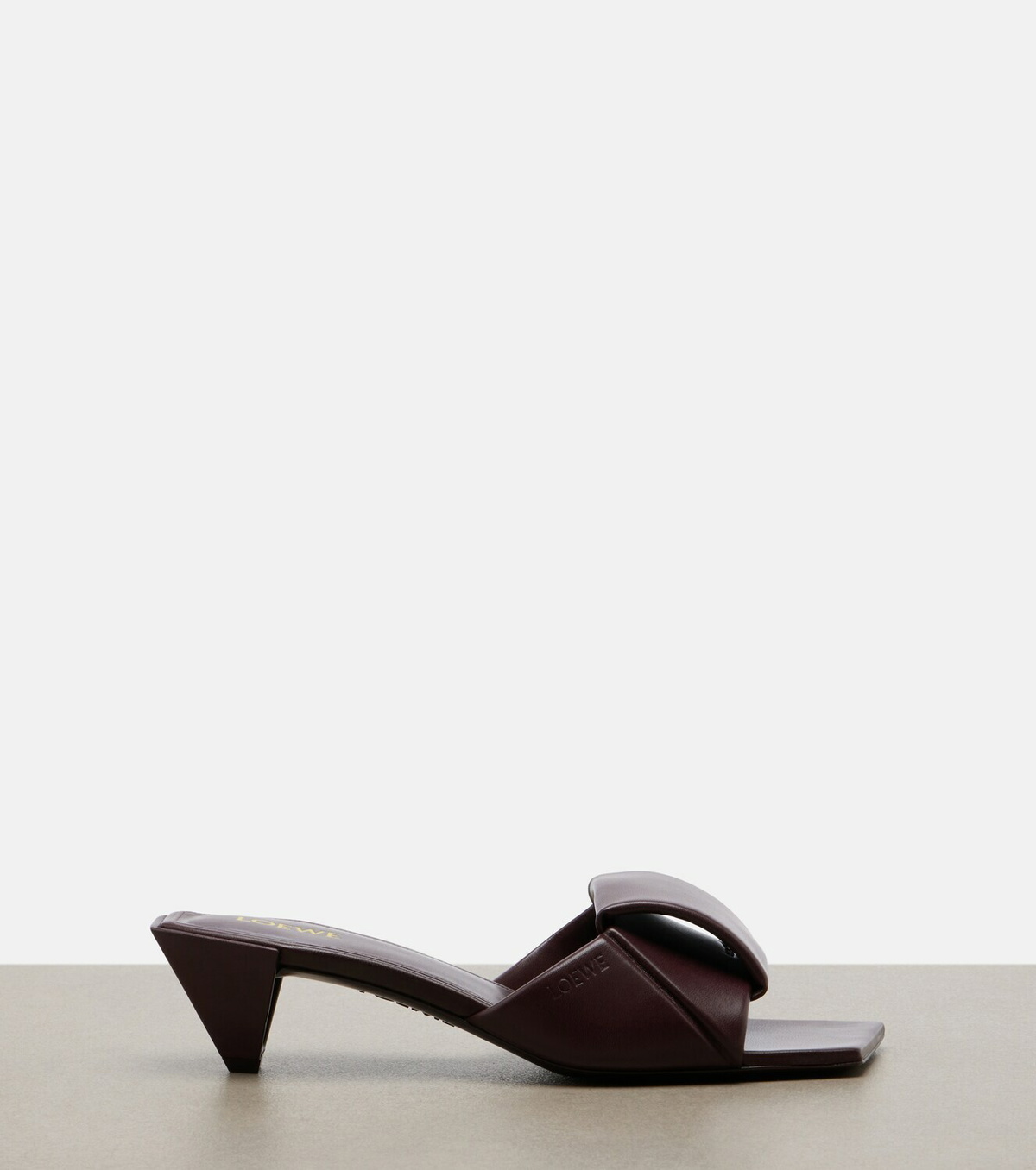 Loewe Origami leather mules