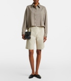 The Frankie Shop Arlen plaid wool-blend shirt