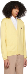 Maison Kitsuné Yellow Fox Head Cardigan