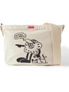 KENZO - Logo-Embroidered Canvas Messenger Bag