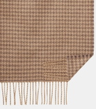 Balenciaga Houndstooth wool-blend shawl