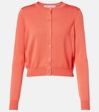 Carolina Herrera Cropped silk and cotton cardigan