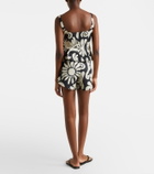Cala de la Cruz Bahamas printed linen shorts