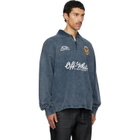 Off-White Navy Sporty 4 Fleece Polo