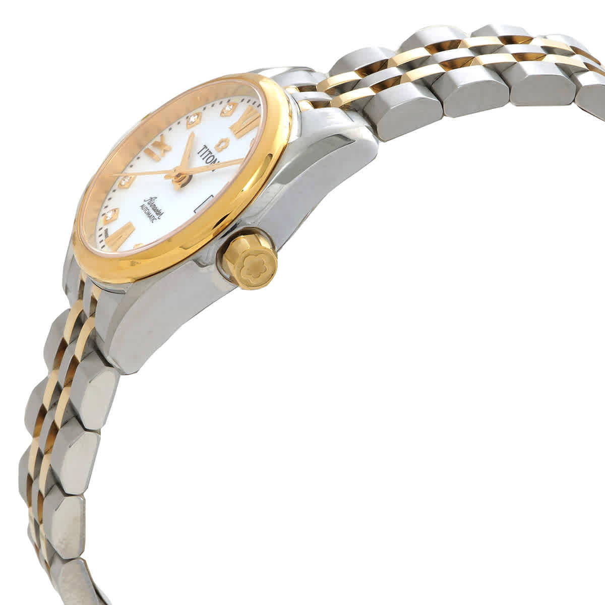 Titoni Airmaster Automatic White Dial Ladies Watch 23909 SY-063