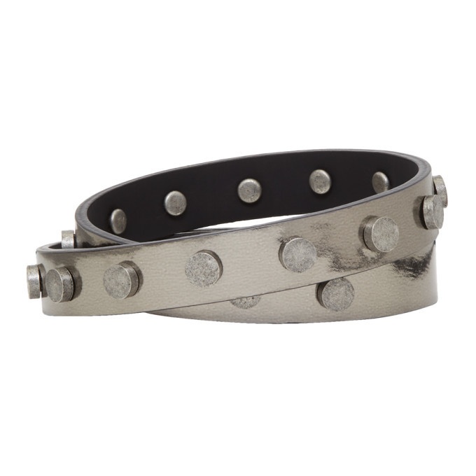 Photo: Faith Connexion Grey Leather Bracelet