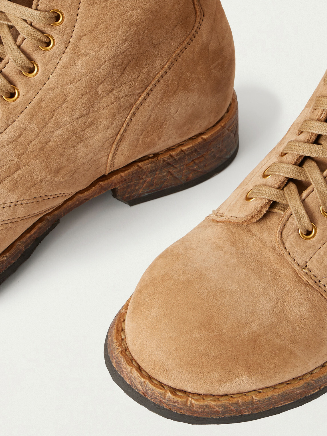 Visvim - Brigadier Folk Suede Lace-Up Boots - Neutrals