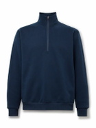 Lululemon - Steady State Cotton-Blend Jersey Half-Zip Sweatshirt - Blue