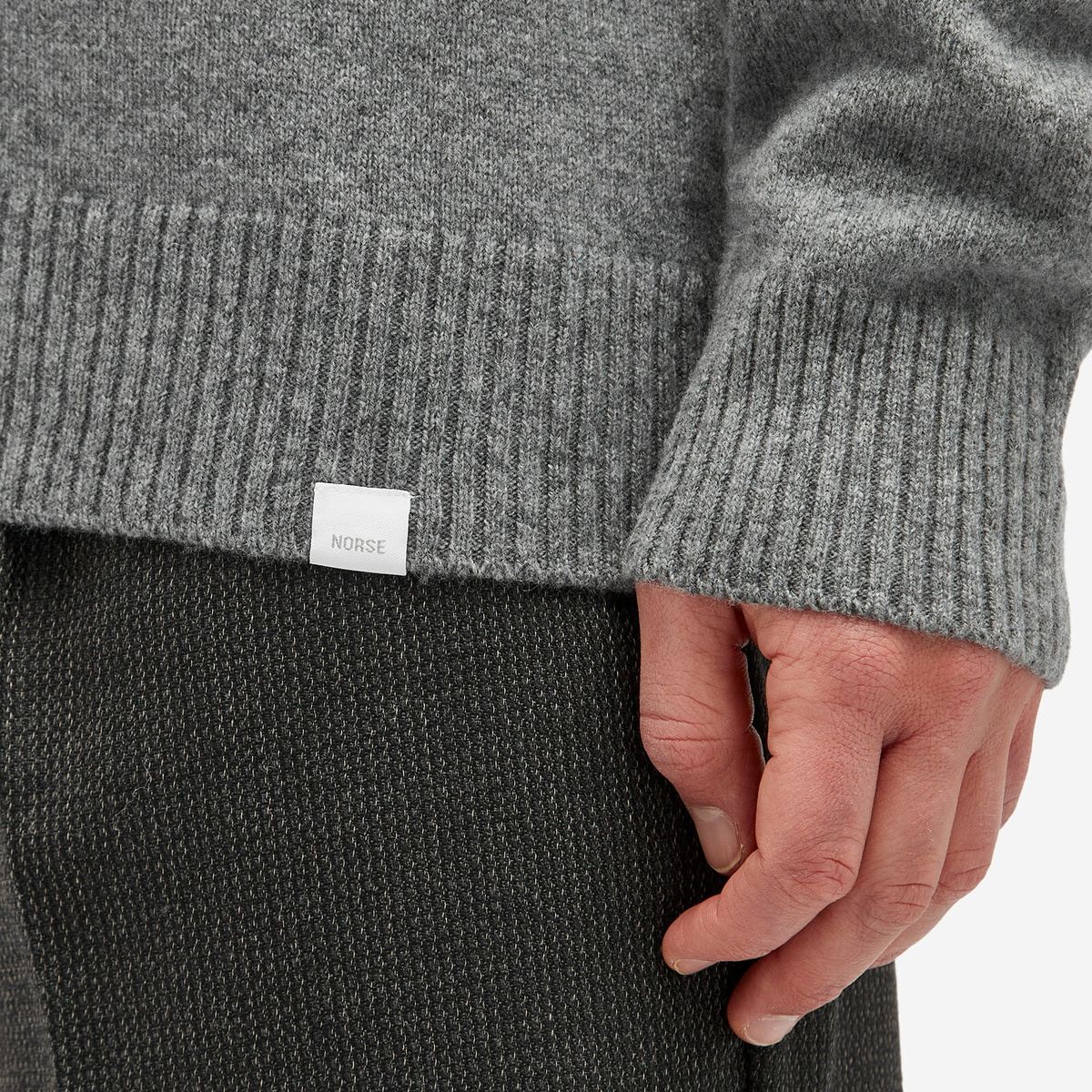 Norse Standard Merino Lambswool Beanie - Grey Melange
