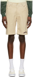 Noon Goons Off-White Cotton Shorts