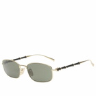 Gucci GG2155S Sunglasses in Gold-Gold-Grey 