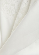 Self-portrait X Christopher Kane Lace and Satin Maxi Dress White
