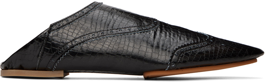 tao Black Pointed Toe Loafers
