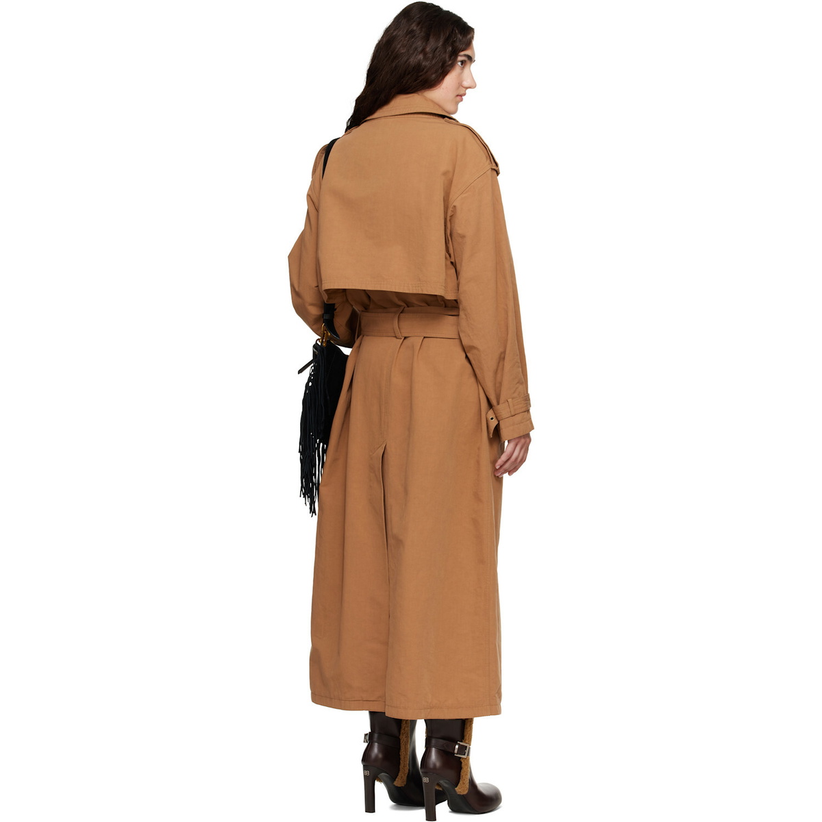 Isabel Marant Tan Violette Cotton Trench Coat