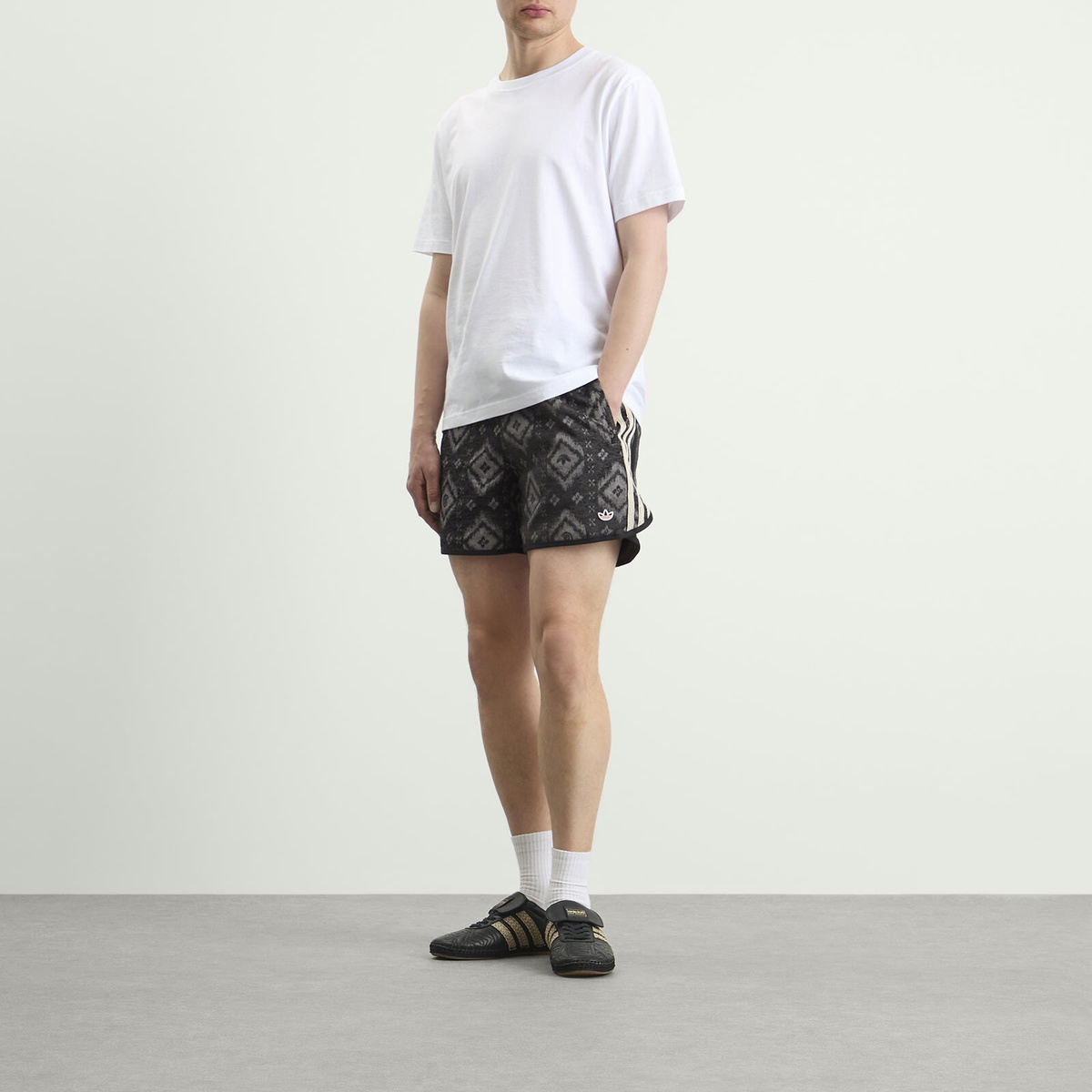 Adidas Men's Clot Ikat Short By Edison Chen in Carbon