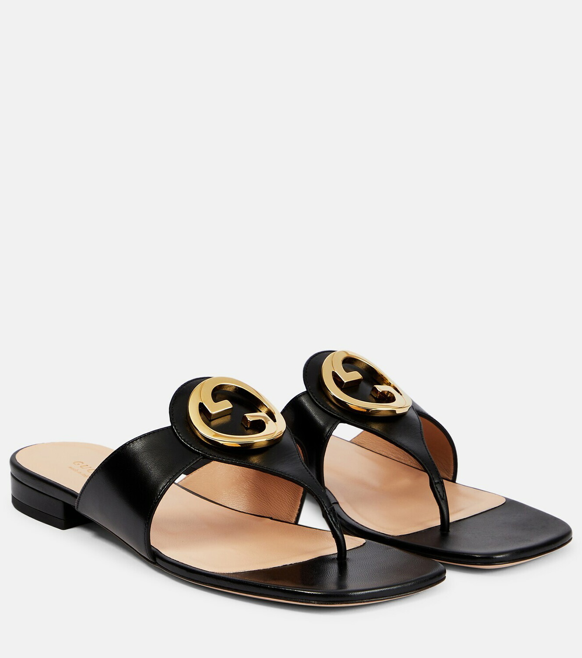 Gucci marmont best sale leather thong sandals