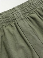 Gallery Dept. - Zuma Straight-Leg Logo-Print Cotton-Jersey Shorts - Green