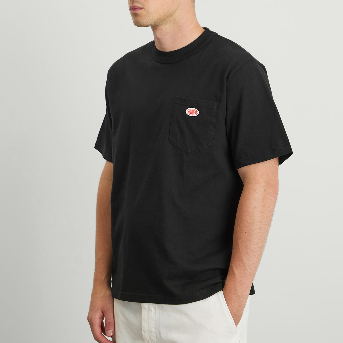 Armor-Lux Men's Logo Pocket T-Shirt in Black
