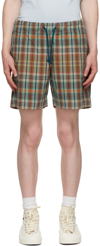Photo: PS by Paul Smith Green Check Sports Shorts